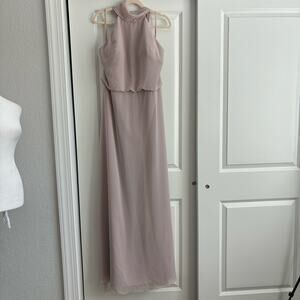 NWT Jenny Yoo Brett Luxe Chiffon Bridesmaid Halter Neck Dress Wedding Sz 16
